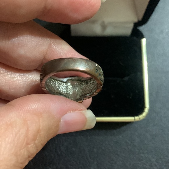 Byzantine style Silver and gold ring size 7 - Picture 4 of 5
